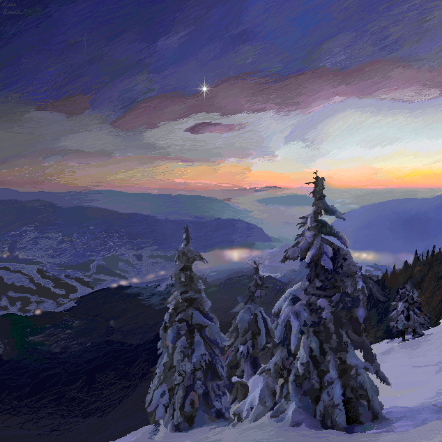 Snowy Cliffs