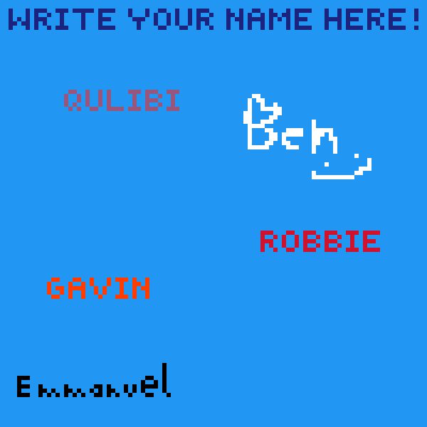 Write your name
