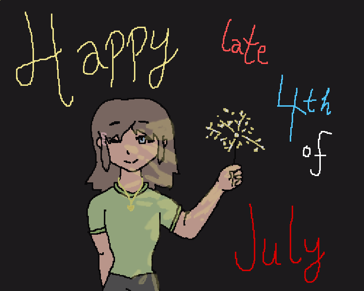 Happy *late* 4th of July art