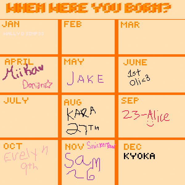 When were you born let me know