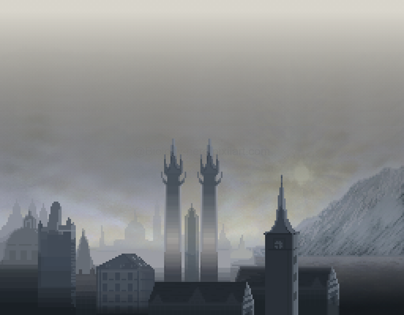 Pixilart - Ancient City by Biology-nerd