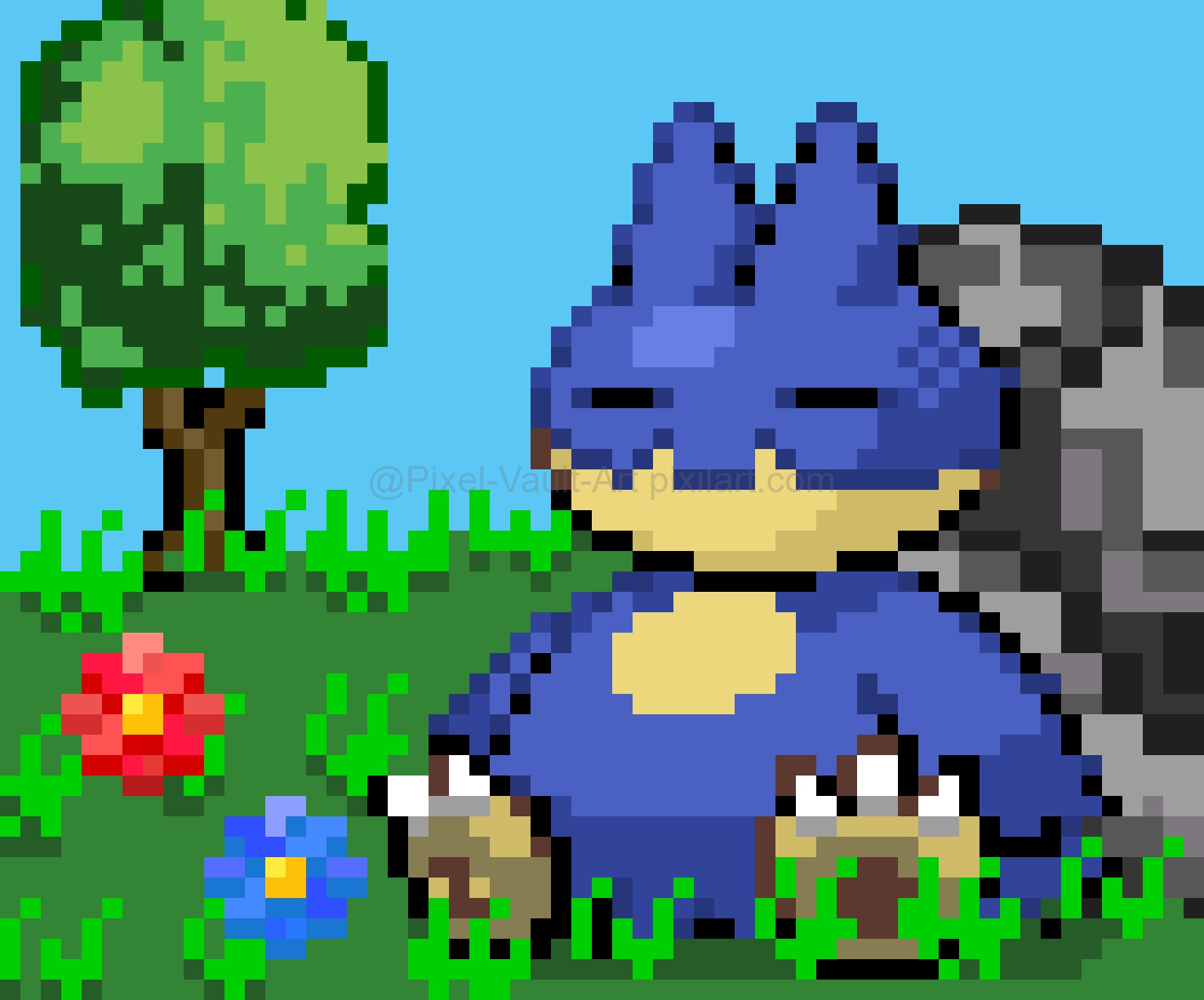 Pixilart Sleeping Munchlax By Pixel Vault Art